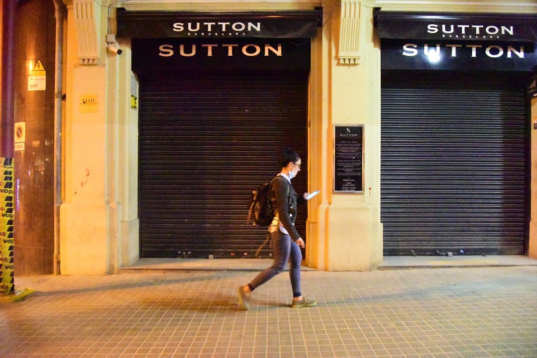 Una discoteca cerrada en Barcelona, 