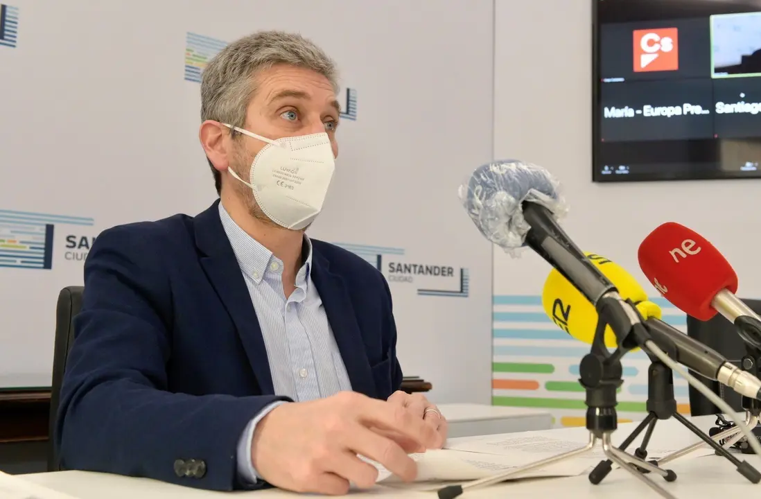 El portavoz del equipo de Gobierno de Santander, Javier Ceruti
