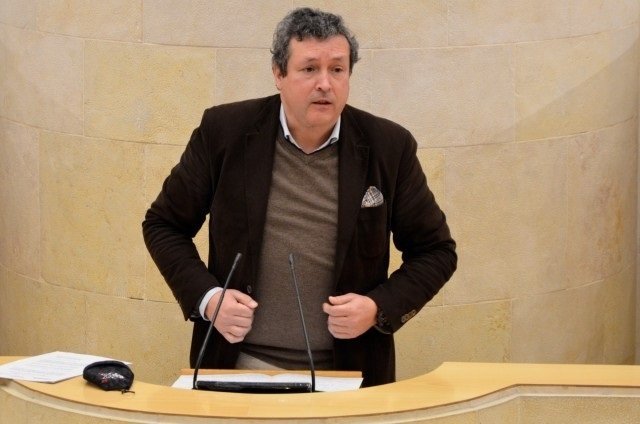 El diputado del PP Cantabria, Íñigo Fernández, en el Parlamento