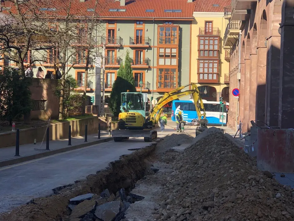 Obras en Torrelavega. Archivo