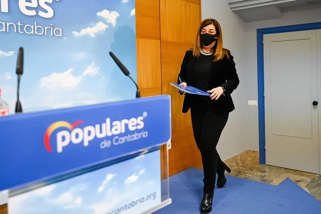 La presidenta del PP de Cantabria, Mar&iacute;a Jos&eacute; S&aacute;enz de Buruaga