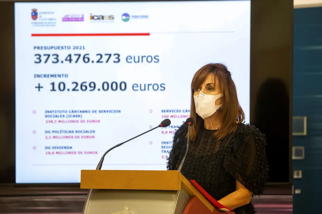 La consejera de Empleo y Pol&iacute;ticas Sociales, Ana Bel&eacute;n &Aacute;lvarez