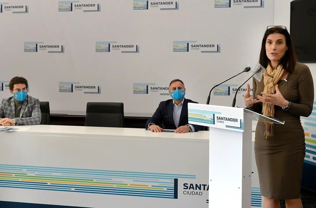 La alcaldesa de Santander, Gema Igual, en el acto