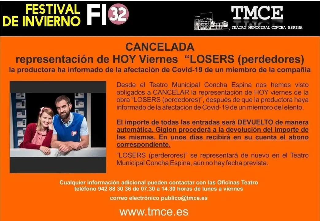 Cartel suspensi&oacute;n 'Losers'