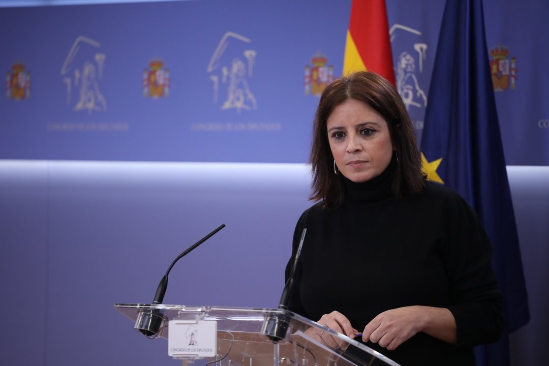 La portavoz parlamentaria del PSOE, Adriana Lastra