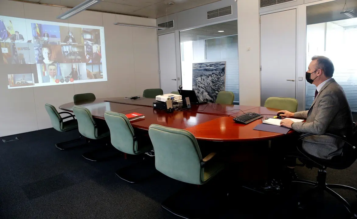 El consejero de Desarrollo Rural, Guillermo Blanco, participa por videoconferencia en la Conferencia Sectorial de Agricultura y Desarrollo Rural y del Consejo Consultivo de Pol&iacute;tica Pesquera para Asuntos Comunitarios.