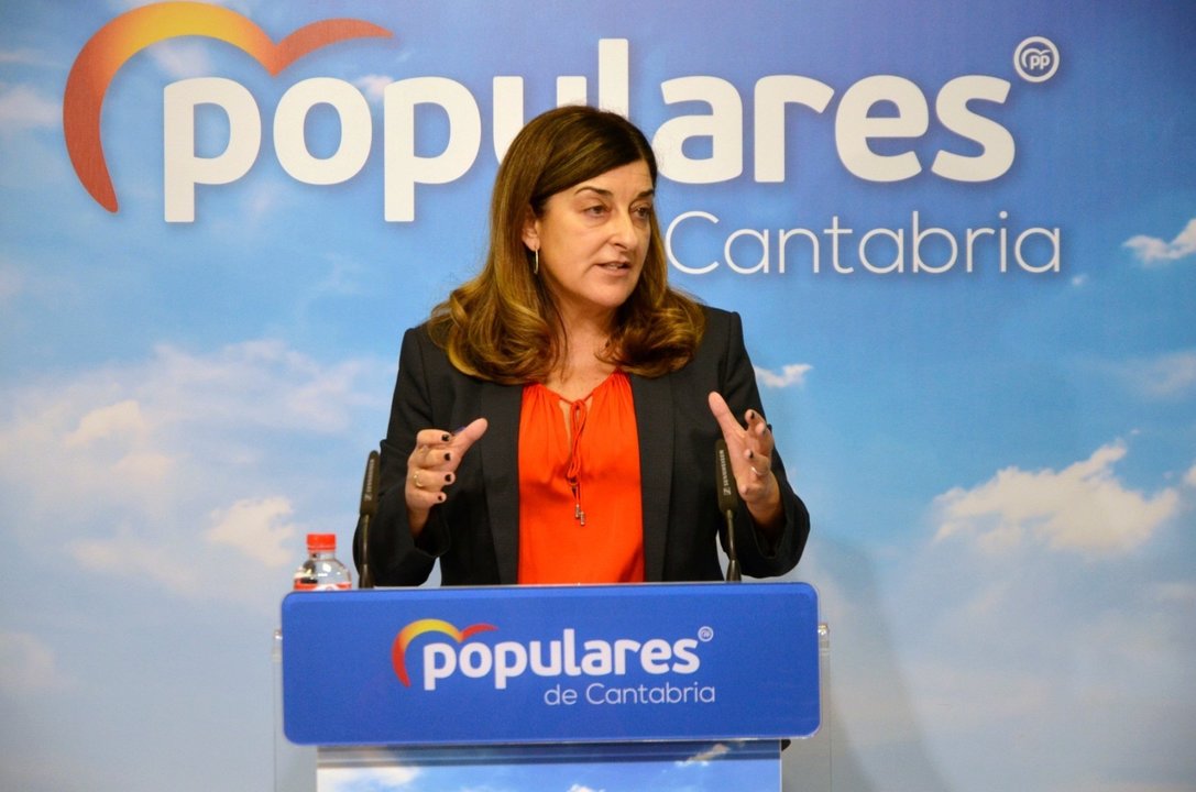 Archivo - La presidenta del PP de Cantabria, María José Saénz de Buruaga