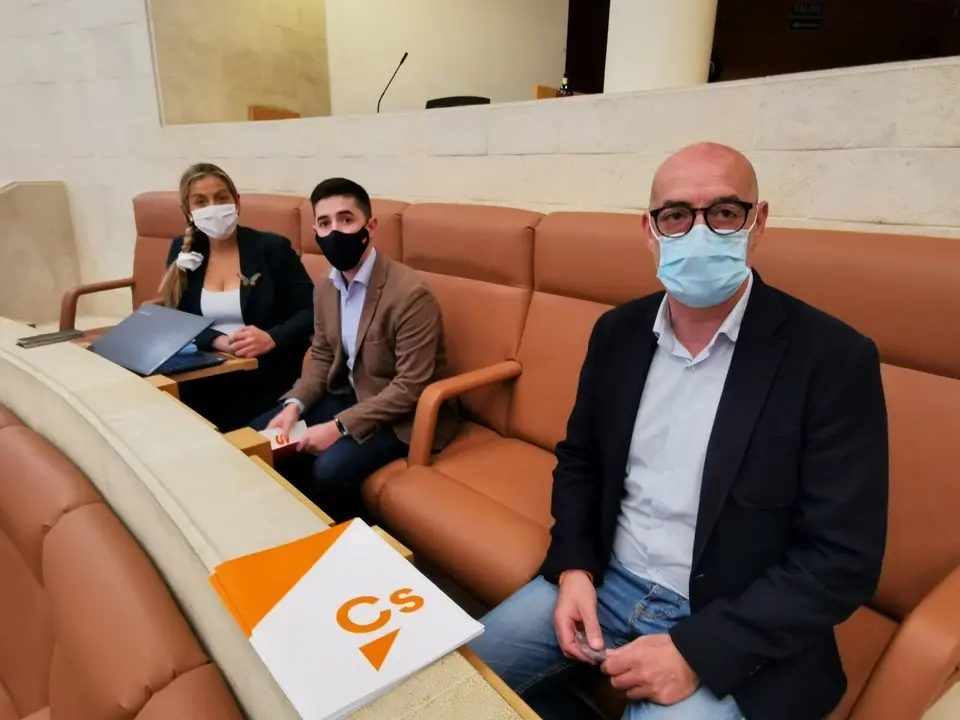Diputados c&aacute;ntabros de Cs, F&eacute;lix &Aacute;lvarez, Diego Mara&ntilde;&oacute;n y Marta Garc&iacute;a