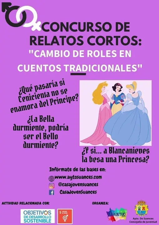 Cartel del concurso de relatos  del D&iacute;a de la Mujer