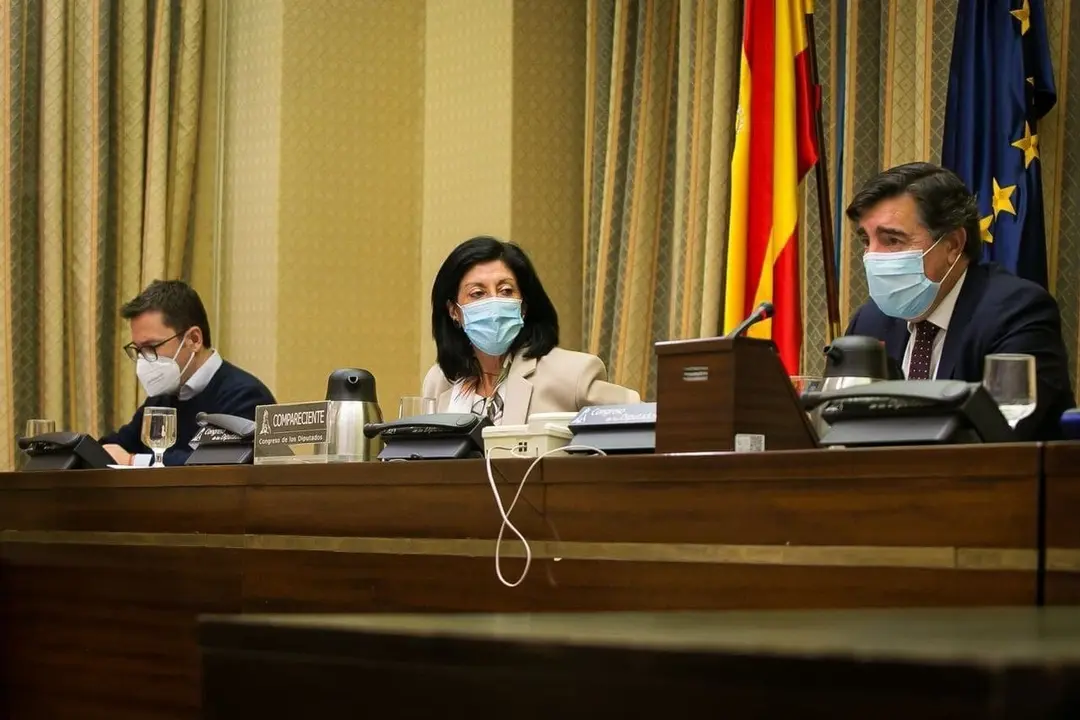 Archivo - La secretaria de Estado de Defensa, Esperanza Casteleiro, en una comparecencia en el Congreso