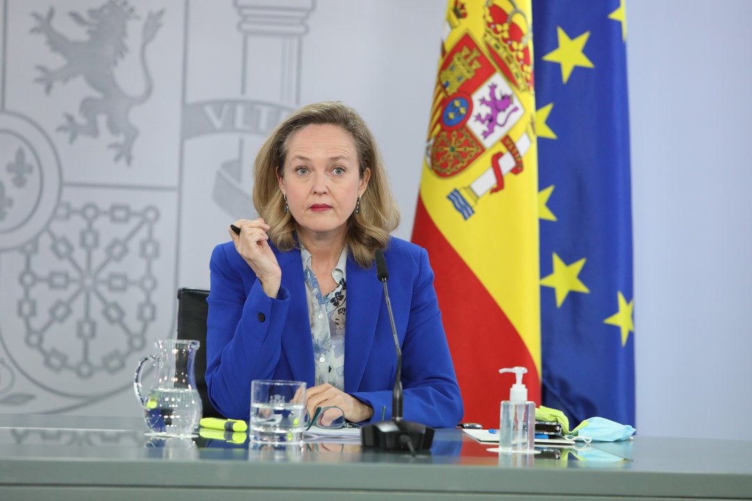 La vicepresidenta tercera y ministra de Asuntos Económicos y Transformación Digital, Nadia Calviño.