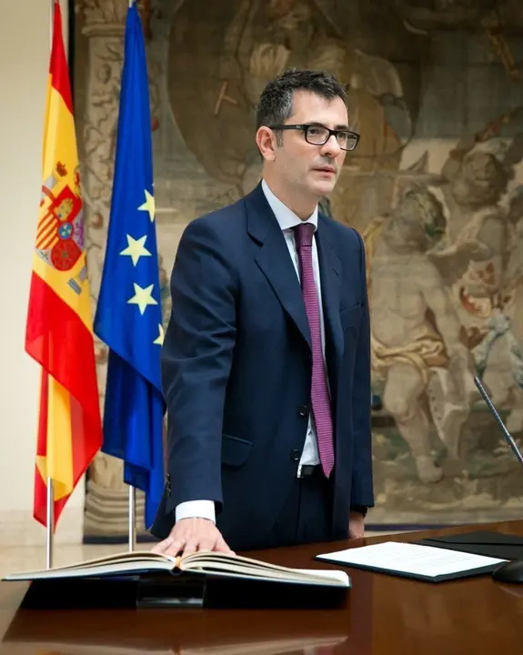 Archivo - El secretario general de la Presidencia, F&eacute;lix Bola&ntilde;os, toma posesi&oacute;n de su cargo