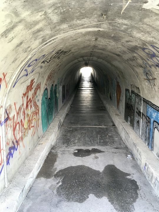 Túnel de Sierrapando bajo la A-67