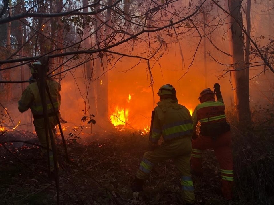 Archivo - Incendio forestal en Cantabria.- Archivo