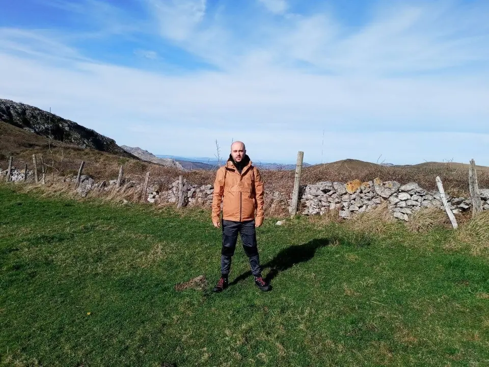 Israel Ruiz Salm&oacute;n en el entorno de Garma Blanca
