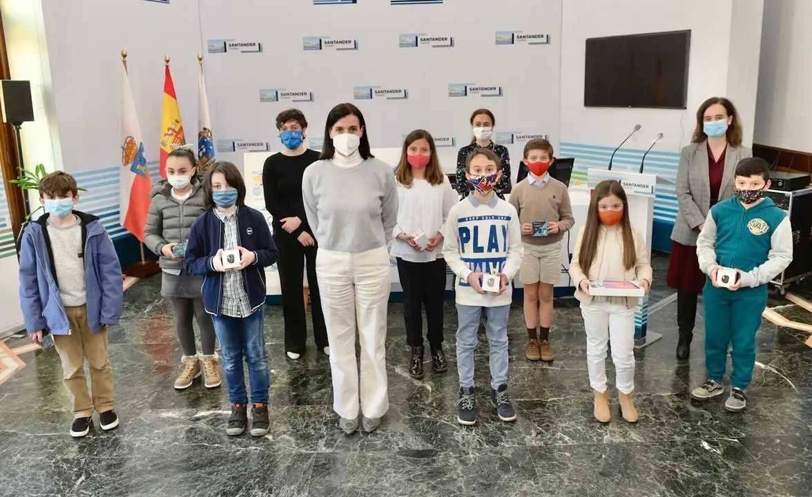 La alcaldesa de Santander, Gema Igual, en la entrega de los premios Aqualia