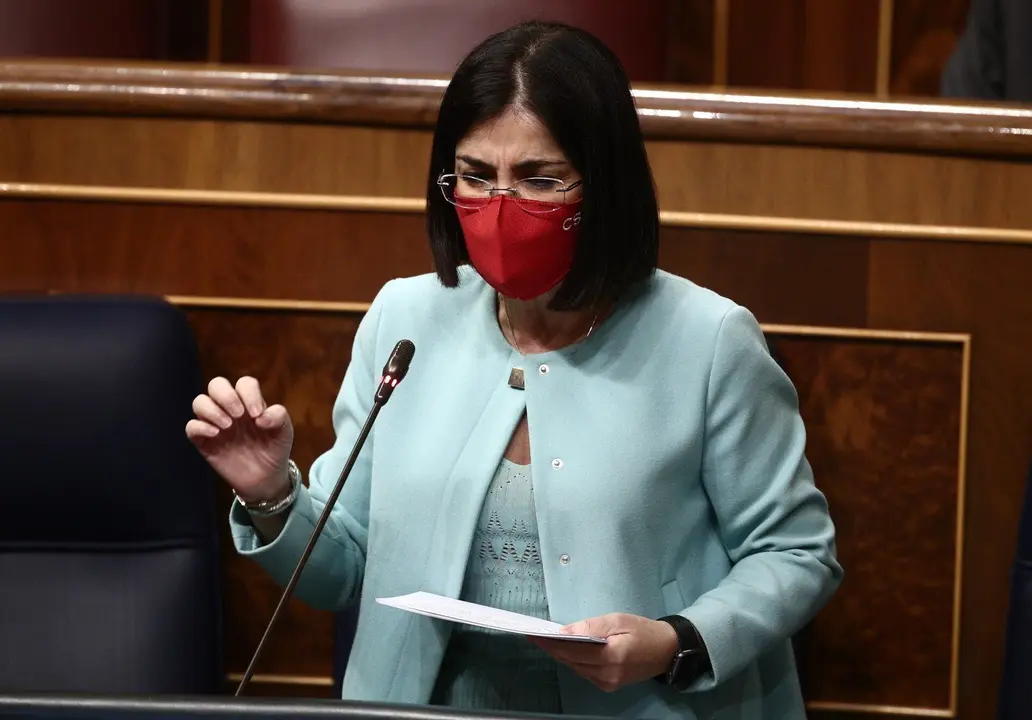 La ministra de Sanidad, Carolina Darias