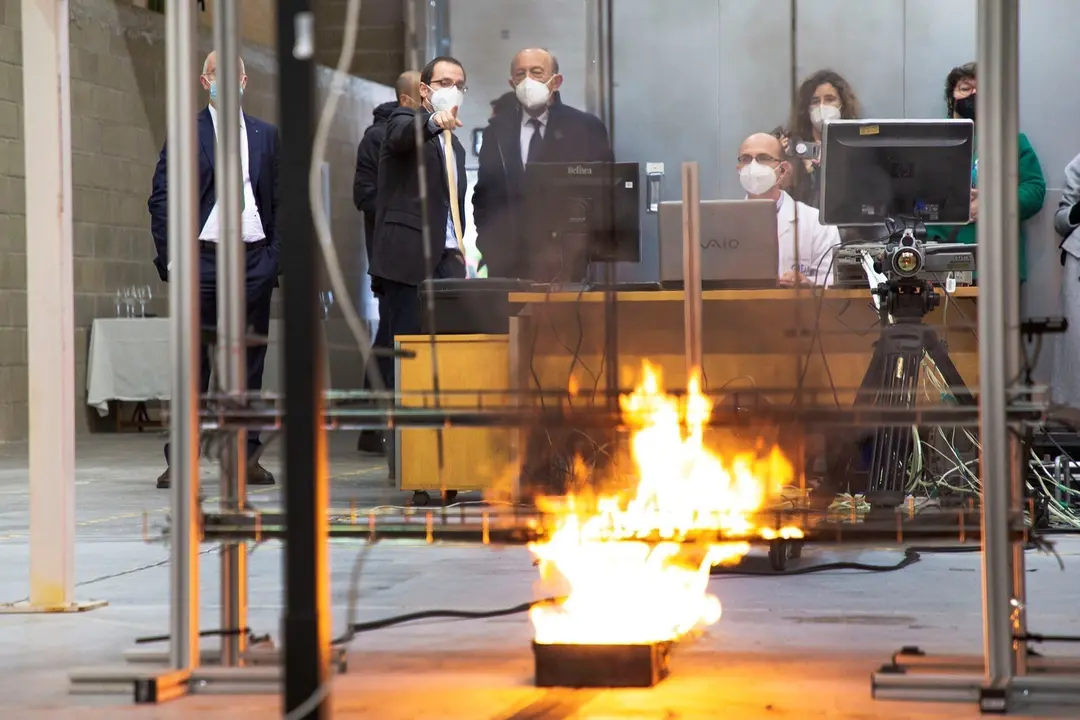 El Consejero De Industria, Javier L&oacute;pez Marcano, En La Inauguraci&oacute;n De Las Instalaciones Del Cl&uacute;ster Del Fuego En Torrelavega