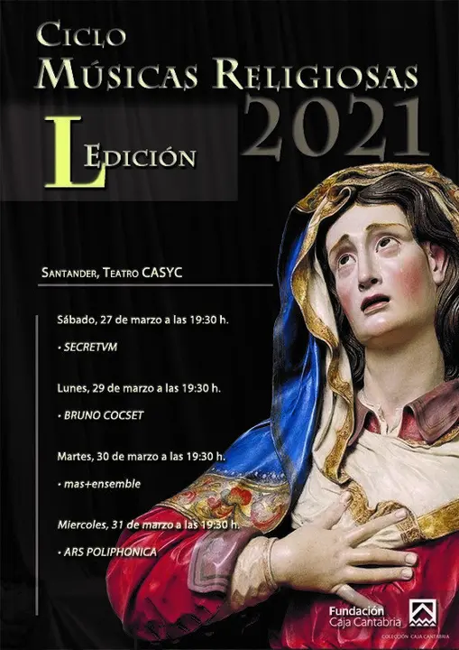 Cartel del Ciclo M&uacute;sicas Religiosas