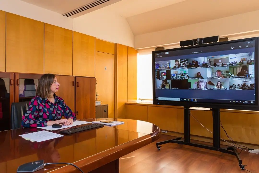 La consejera de Econom&iacute;a y Hacienda, Mar&iacute;a S&aacute;nchez, inaugura la segunda jornada del proyecto europeo 'Escucha Europa'.