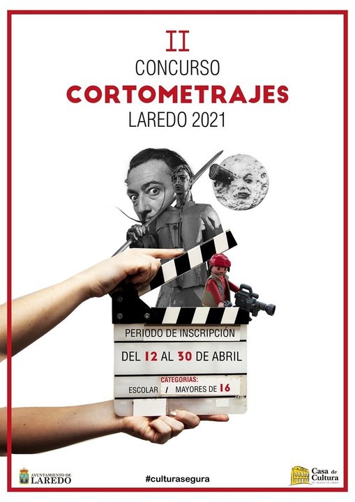 Cartel del II Concurso de Cortometrajes de Laredo