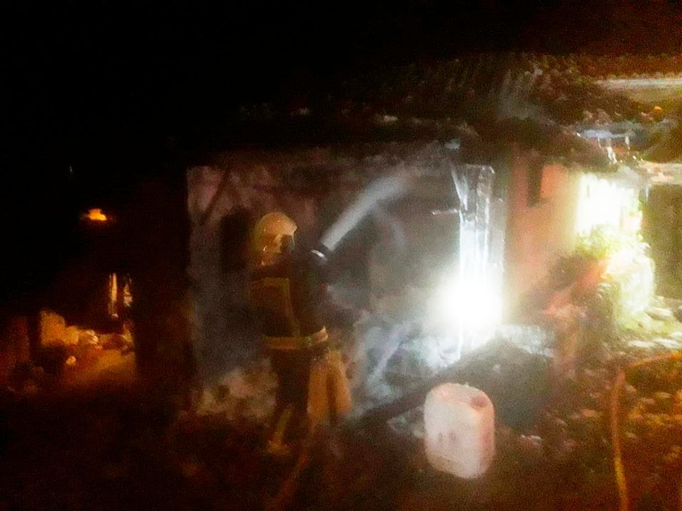 Incendio garaje en Camaleño