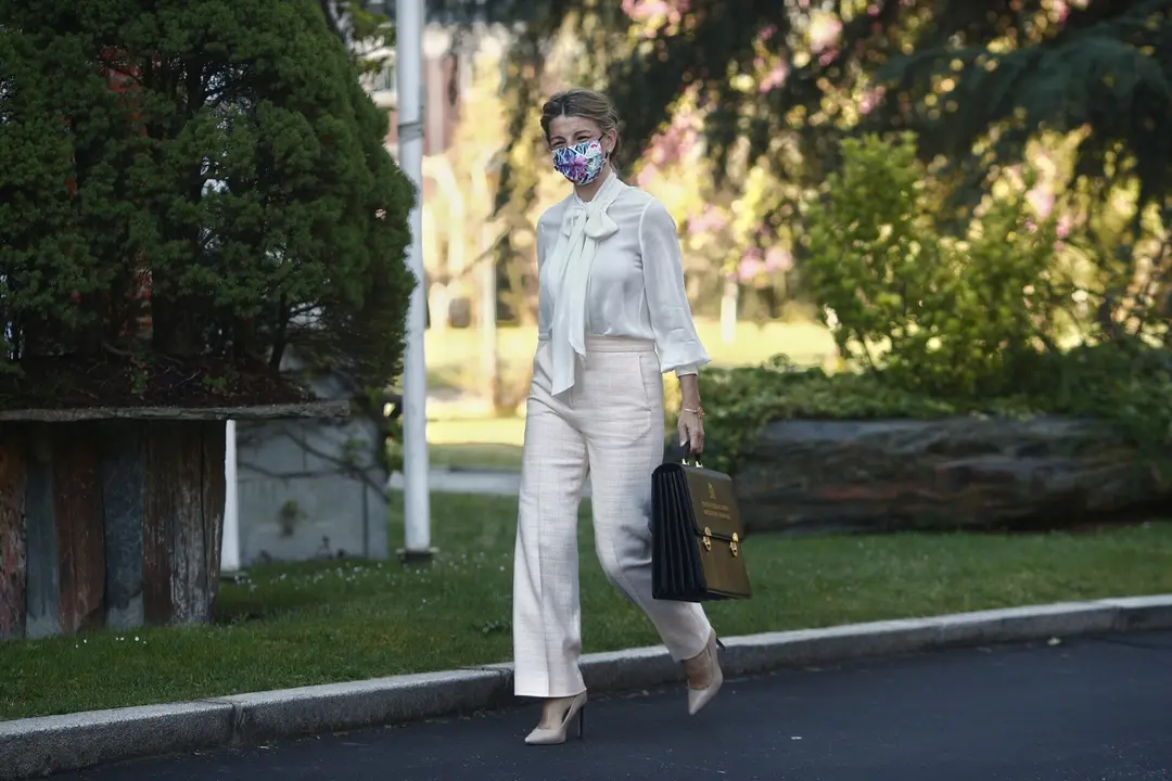 La vicepresidenta tercera y ministra de Trabajo y Econom&iacute;a Social, Yolanda D&iacute;az