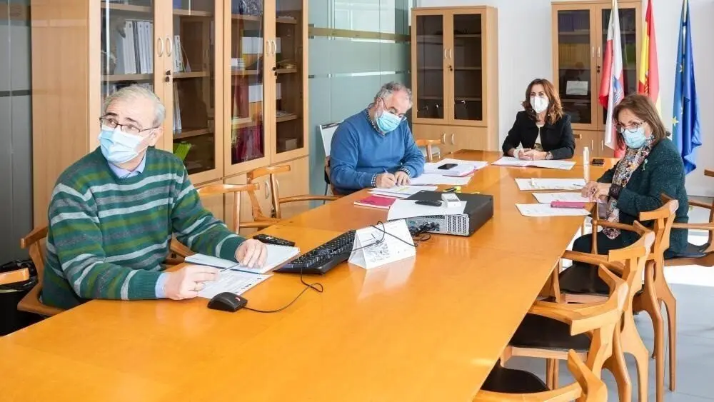 La consejera de Empleo y Pol&iacute;ticas Sociales, Ana Bel&eacute;n &Aacute;lvarez, y miembros de su equipo participan en la sesi&oacute;n telem&aacute;tica del Consejo Asesor de Servicios Sociales