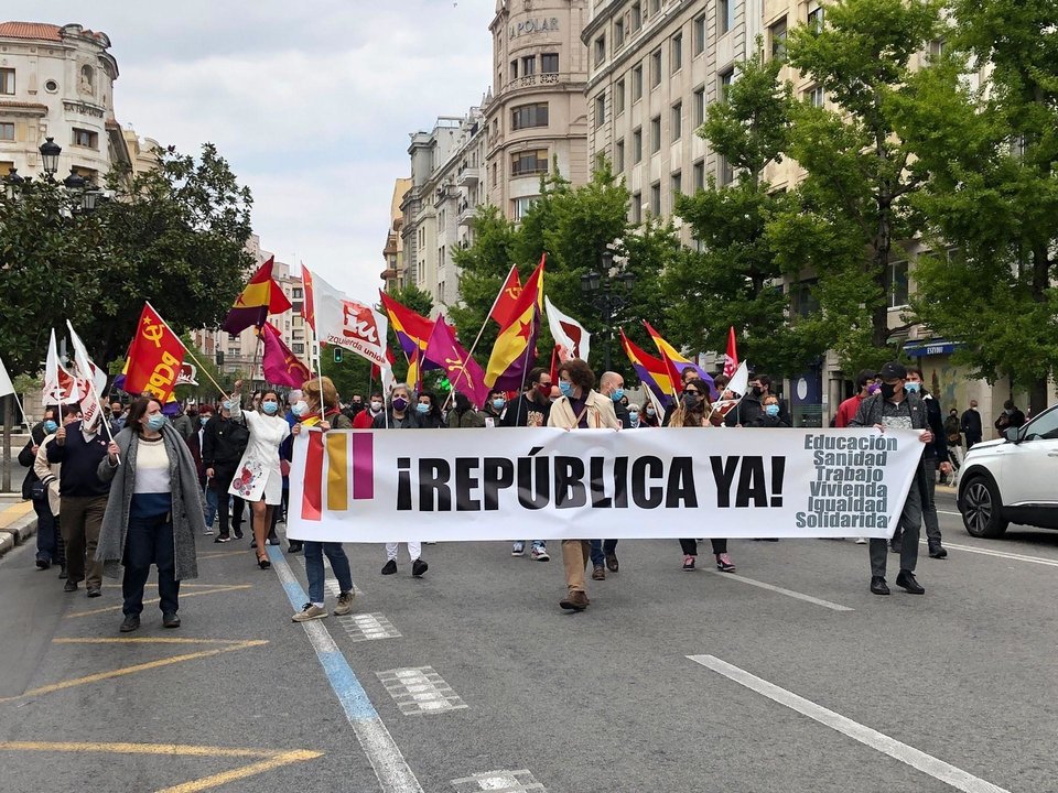 Manifestación republicana en Santander