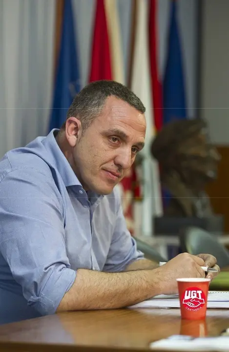 Mariano Carmona, secretario general de UGT Cantabria