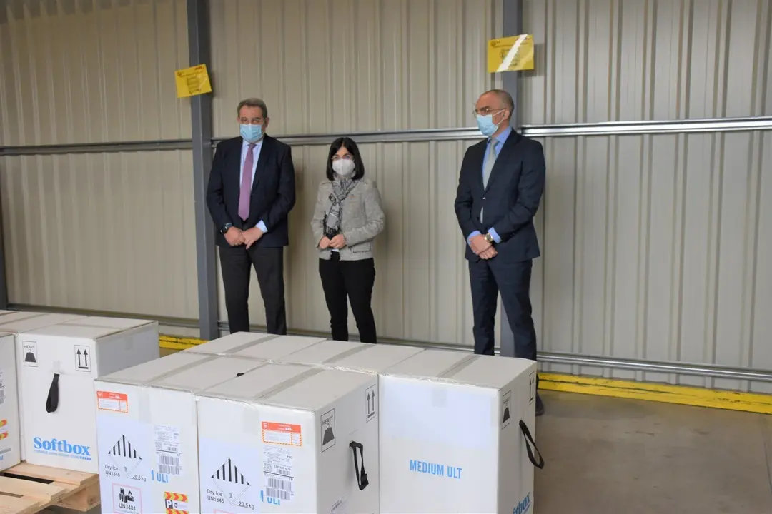 Llegada vacunas de Pfizer