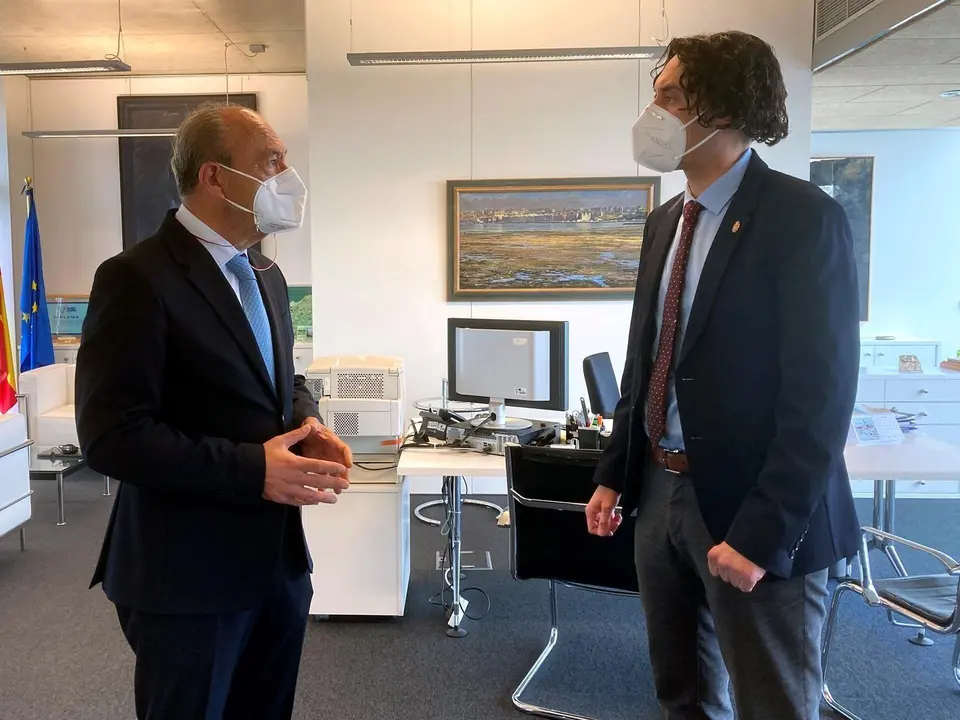 Javier L&oacute;pez Marcano con Javier Sober&oacute;n