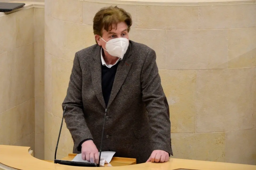 El diputado del PP, Pedro G&oacute;mez, en el Parlamento