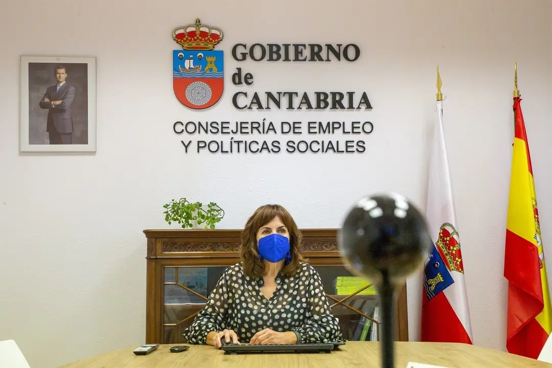 La consejera de Empleo participa por  videoconferencia en la  jornada de formaci&oacute;n sobre pol&iacute;ticas sociales