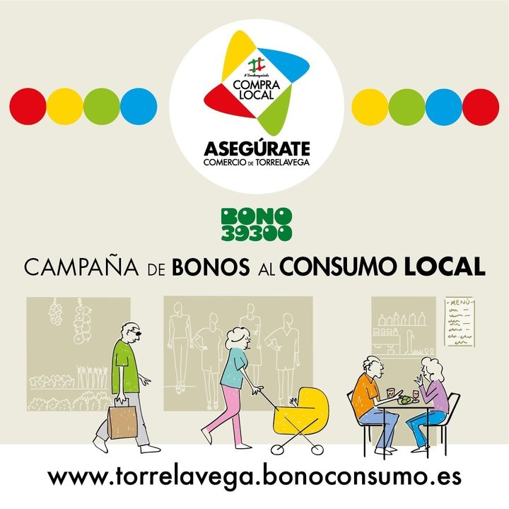 Cartel de la campaña de bonos de Torrelavega