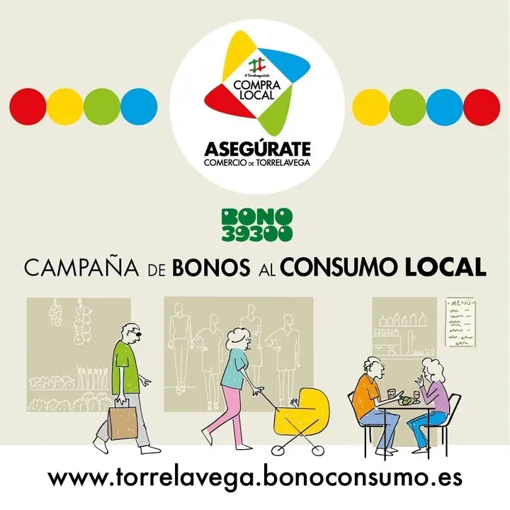 Cartel de la campa&ntilde;a de bonos de Torrelavega