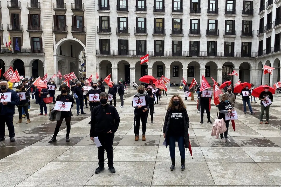 Concentraci&oacute;n de UGT y CCOO