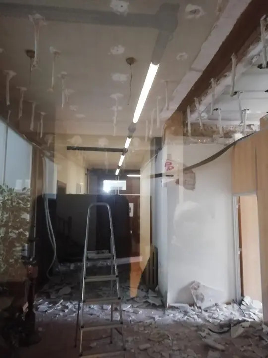 Obras en el Ayuntamiento de Torrelavega