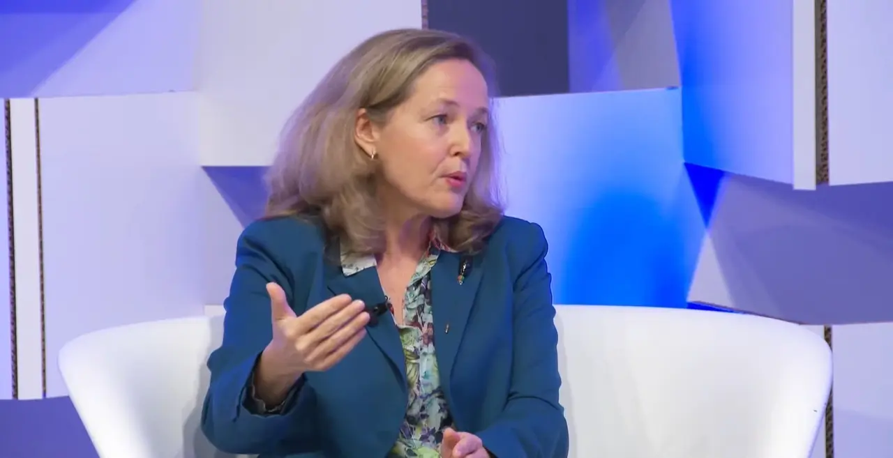 La vicepresidenta segunda y ministra de Asuntos Econ&oacute;micos, Nadia Calvi&ntilde;o.