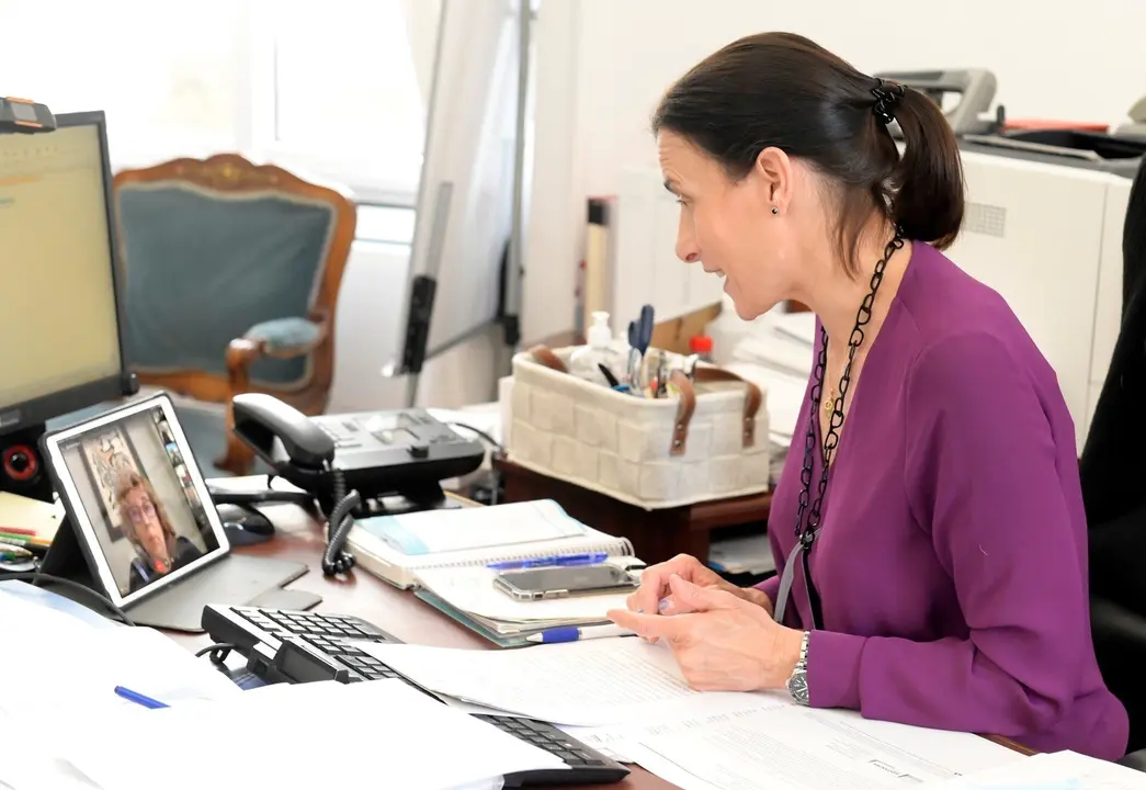 Gema Igual durante el Consejo de Ni&ntilde;os y Ni&ntilde;as