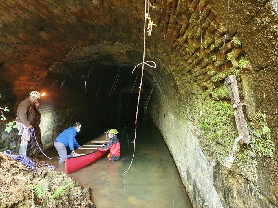 Inspección de técnicos al túnel de Herreros