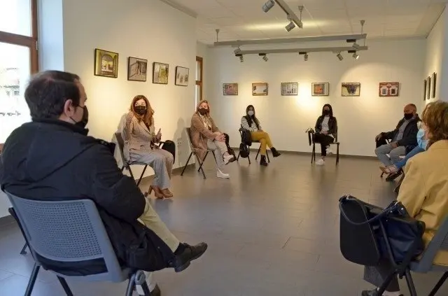 La presidenta del Partido Popular, Mar&iacute;a Jos&eacute; S&aacute;enz de Buruaga, en Colindres