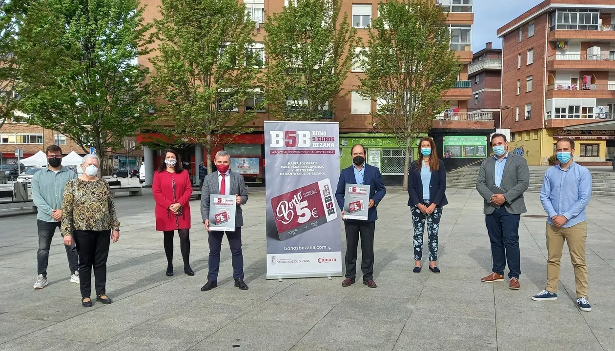 Presentaci&oacute;n de la campa&ntilde;a de dinamizaci&oacute;n del comercio y la hosteler&iacute;a Bonos 5 Euros Bezana