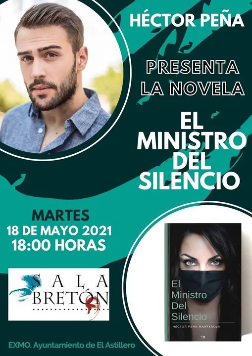 Cartel de la presentaci&oacute;n de la novela de Carlos Pe&ntilde;a