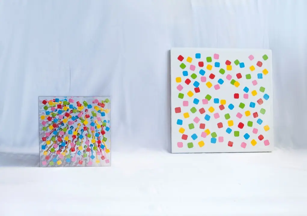 Archivo - Obra de la exposici&oacute;n 'Estructuras y sistemas' de la Galer&iacute;a Juan Sili&oacute;