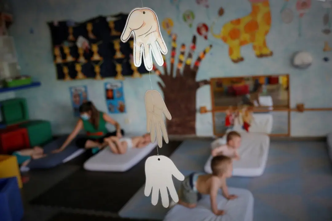 Archivo - Ni&ntilde;os en una guarder&iacute;a. Archivo