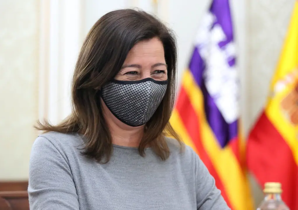 La presidenta del Govern Balear, Francina Armengol durante su reuni&oacute;n con el ministro de Pol&iacute;tica Territorial en la sede del Ministerio, a 13 de mayo de 2021, en Madrid (Espa&ntilde;a).