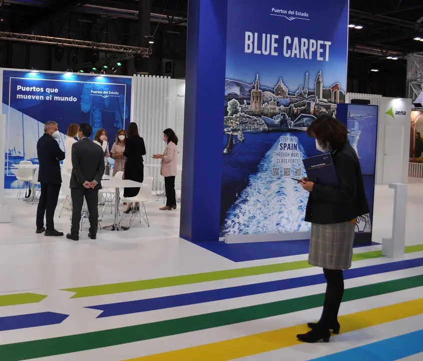 Stand de Puertos del Estado en Fitur