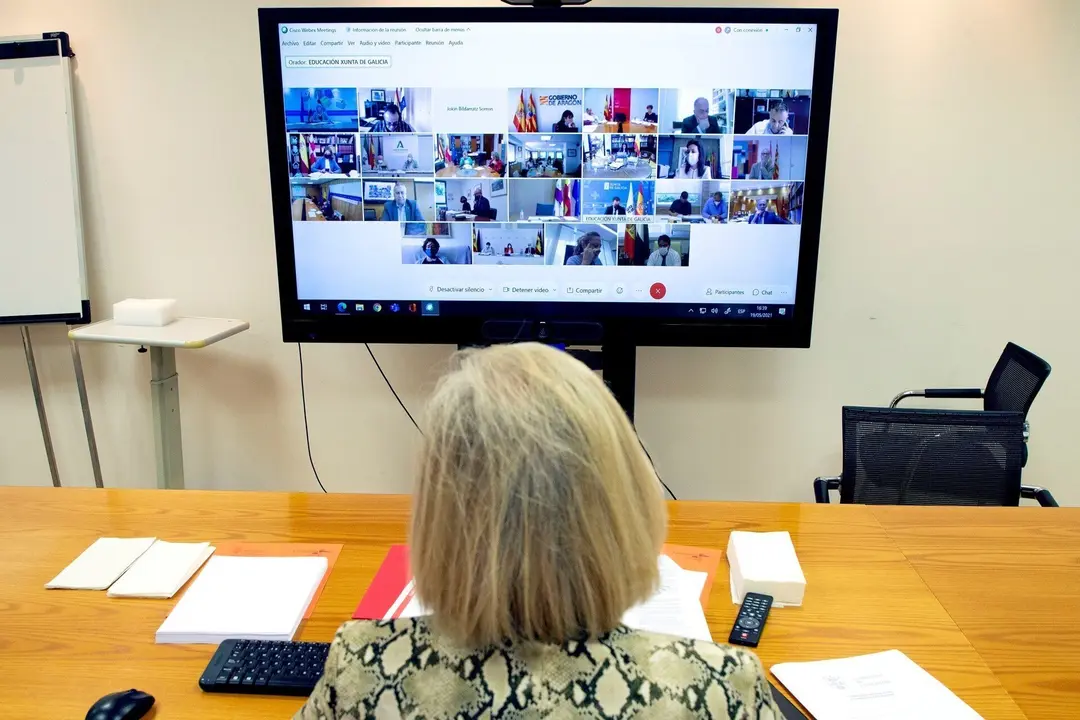 Los Consejeros De Educaci&oacute;n, Marina Lomb&oacute;, Y De Sanidad, Miguel Rodr&iacute;guez, Participan, De Forma Telem&aacute;tica, En La Sesi&oacute;n Extraordinaria Conjunta De La Conferencia Sectorial De Educaci&oacute;n Y Consejo Interterritorial Del Sistema Nacional De Salud.