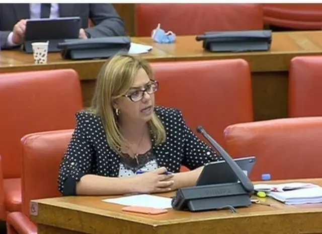 Archivo - La diputada por Cantabria del Partido Popular, Elena Castillo